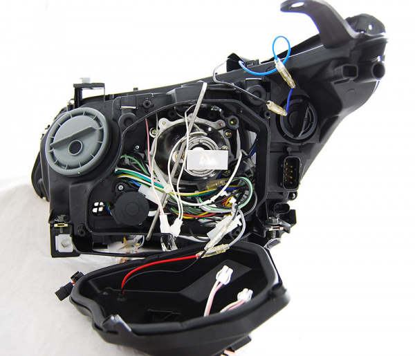 Xenon CCFL Angel Eyes Scheinwerfer für BMW 5er E60/E61 05-07 schwarz
